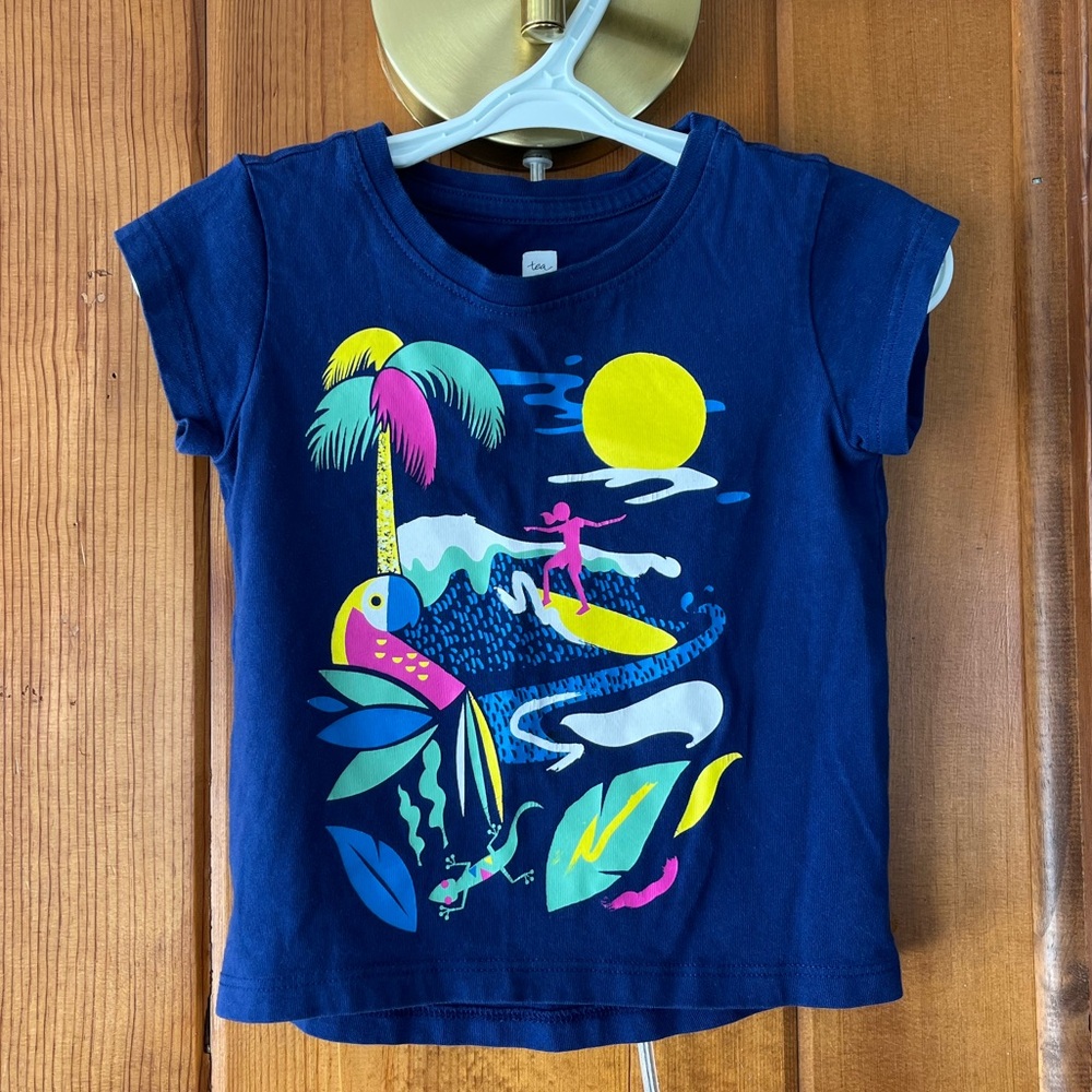 Tea Collection Wave Rider Graphic Tee- Size 2T - Picture 2 of 4